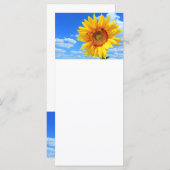 ヒマワリとハチの青い空 夏のメニュー メニュー (正面/裏面)