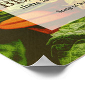 ヒマワリとバイブルの詩のポスター ポスター (角)