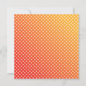 ヒマワリとバードオレンジ感謝祭招待状 招待状 (裏面)