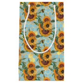 ヒマワリとビーシリーズデザインテン スモールペーパーバッグ (正面)