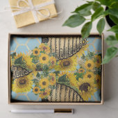 ヒマワリとビーシリーズデザイン15 薄葉紙 (ギフト)