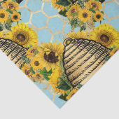 ヒマワリとビーシリーズデザイン15 薄葉紙 (詳細)