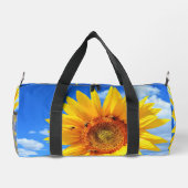 ヒマワリとビーズブルースカイ ダッフルバッグ (裏面)