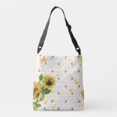 ヒマワリとビー クロスボディバッグ (裏面)