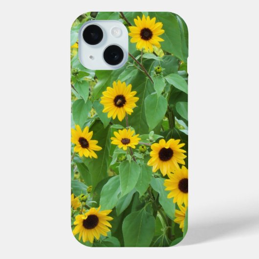 ヒマワリとビーiPhone / iPadケース Case-Mate iPhoneケース (裏面)
