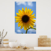 ヒマワリとブルースカイのポスター ポスター (キッチン)
