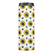 ヒマワリとブルーバタフライ タンブラー (裏面)