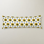 ヒマワリとブルーバタフライ ボディピロー (裏面)