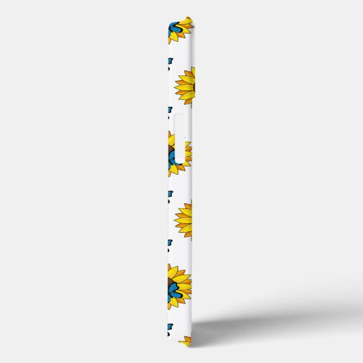 ヒマワリとブルーバタフライ Case-Mate iPhoneケース (裏面 / 右)