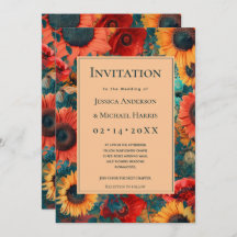 ヒマワリとポピーの空想