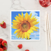 ヒマワリとミツバチのナプキン スタンダードランチョンナプキン (インサイチュ)