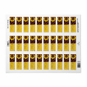 ヒマワリとミツバチ、養蜂家、ミツバチ ラベル (フルシート)