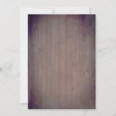 ヒマワリとメイソンジャールライト素朴誕生日 招待状 (裏面)