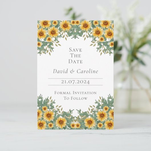 ヒマワリとユーカリ (スタンド正面)