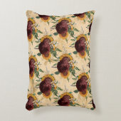 ヒマワリとランヌカルス アクセントクッション (正面(垂直))