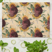 ヒマワリとランヌカルス キッチンタオル (折り畳み)