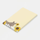 ヒマワリとロバ ポストイット (アングル)