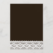 ヒマワリとヴィンテージレース結婚のメニュー メニュー (裏面)