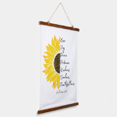 ヒマワリと信仰 吊り下げ型タペストリー (傾斜あり)