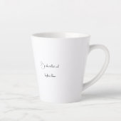 ヒマワリと引用文 カフェラテマグ (右)