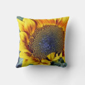 ヒマワリと水滴 クッション (裏面)