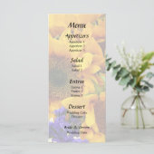 ヒマワリと紫のスタティスの花束 メニュー (スタンド正面)