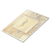 ヒマワリと蝶のエフエマラのアートコラージュ ノートパッド (アングル)