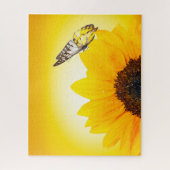 ヒマワリと蝶パズル ジグソーパズル (縦)