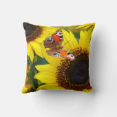 ヒマワリと蝶装飾用クッション クッション (裏面)