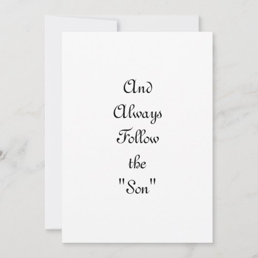 ヒマワリになる – クリスチャン感動的フラットカード サンキューカード (裏面)