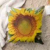 ヒマワリによって印刷される装飾的な枕 クッション (ブランケット)