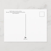 ヒマワリに休む湾岸油濁蝶 ポストカード (裏面)