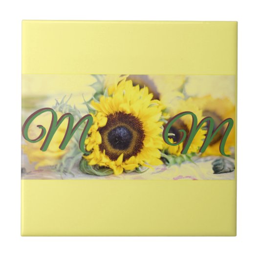 ヒマワリのお母さん タイル (正面)