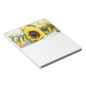 ヒマワリのお母さん ノートパッド (アングル)