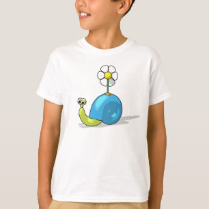 ヒマワリのかたつむりのTシャツ Tシャツ