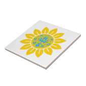ヒマワリのウクライナパターン タイル (側面)