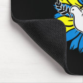 ヒマワリのウクライナ国旗DoveウクライナIスタンド マウスパッド (コーナー)