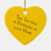 ヒマワリのオーナメントのパーソナライズなヒマワリのギフト セラミックオーナメント (裏面)