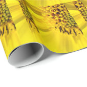 ヒマワリのオーナメント ラッピングペーパー (ロールコーナー)
