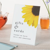 ヒマワリのギフトカー結婚ド 台座サイン (インサイチュ)