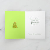 ヒマワリのクリスマスツリーカード シーズンカード (内部)