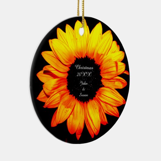ヒマワリのクリスマス セラミックオーナメント (右)