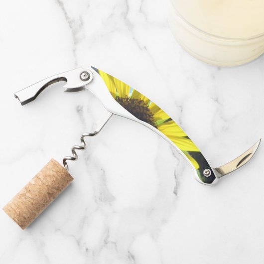 ヒマワリのコルクせん抜き ソムリエナイフ (正面)