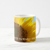 ヒマワリのコーヒー・マグのおはようの日光! コーヒーマグカップ (正面右)