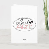 ヒマワリのシュナウツァーは元気づけます カード (裏面)