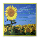 ヒマワリのタイル タイル (正面)