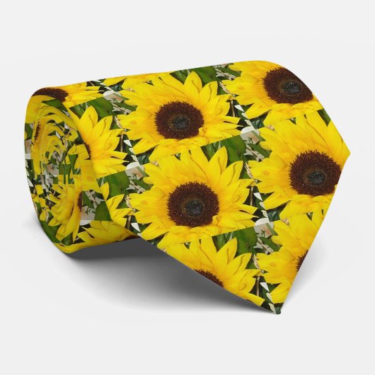 ヒマワリのタイ ネクタイ (ロール)