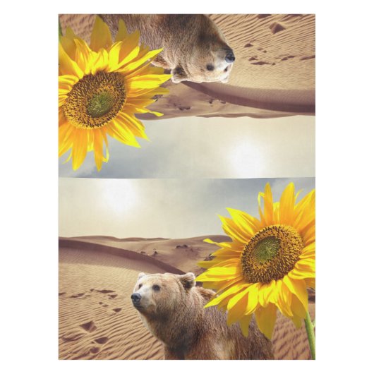 ヒマワリのテーブルクロス テーブルクロス (正面)