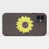 ヒマワリのデザインの"一見"のiPhone 5の場合織りました Case-Mate iPhoneケース (裏面(横))