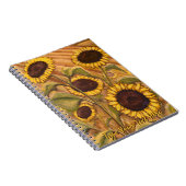 ヒマワリのノートのカスタムな花ジャーナルノート ノートブック (右側)